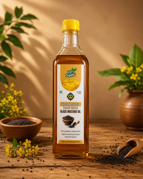 Wooden Pressed Mustard  Oil